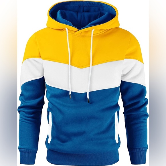 New Mens Hoodie Sweater With Kangaroo Pockets Adjustable Multiple Sizes - Picture 1 of 1